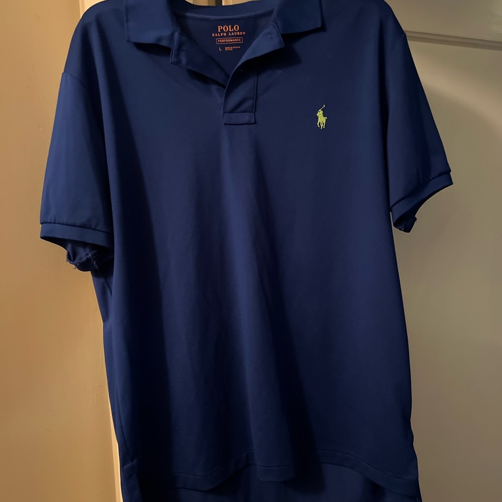 Polo by Ralph Lauren Men's Navy Blue Shirt